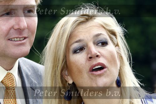 Wassenaar 31 mei 2008
Prinses Maxima en Prins Willem Alexander openen de beeldentuin bij het stadhuis van Wassenaar.