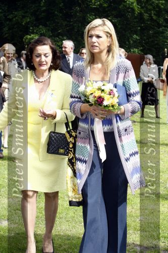 Wassenaar 31 mei 2008
Prinses Maxima en Prins Willem Alexander openen de beeldentuin bij het stadhuis van Wassenaar.