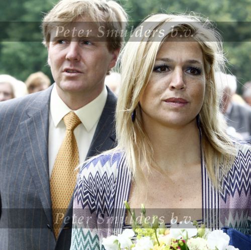 Wassenaar 31 mei 2008
Prinses Maxima en Prins Willem Alexander openen de beeldentuin bij het stadhuis van Wassenaar.