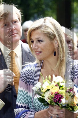 Wassenaar 31 mei 2008
Prinses Maxima en Prins Willem Alexander openen de beeldentuin bij het stadhuis van Wassenaar.