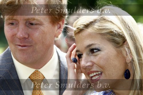 Wassenaar 31 mei 2008
Prinses Maxima en Prins Willem Alexander openen de beeldentuin bij het stadhuis van Wassenaar.