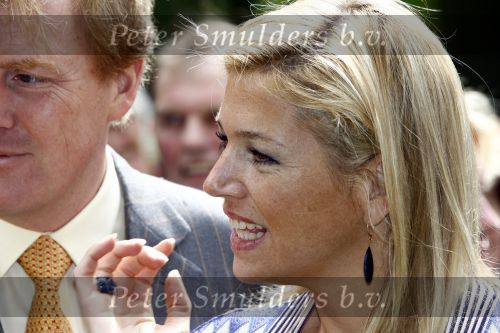 Wassenaar 31 mei 2008
Prinses Maxima en Prins Willem Alexander openen de beeldentuin bij het stadhuis van Wassenaar.