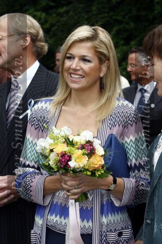 Wassenaar 31 mei 2008
Prinses Maxima en Prins Willem Alexander openen de beeldentuin bij het stadhuis van Wassenaar.