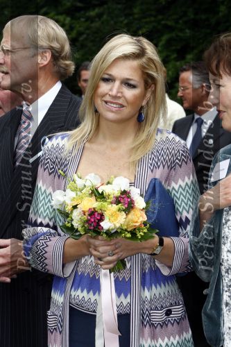 Wassenaar 31 mei 2008
Prinses Maxima en Prins Willem Alexander openen de beeldentuin bij het stadhuis van Wassenaar.