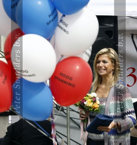 Wassenaar 31 mei 2008
Prinses Maxima en Prins Willem Alexander openen de beeldentuin bij het stadhuis van Wassenaar.