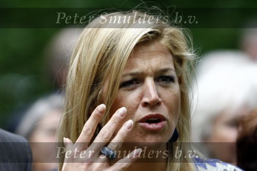 Wassenaar 31 mei 2008
Prinses Maxima en Prins Willem Alexander openen de beeldentuin bij het stadhuis van Wassenaar.