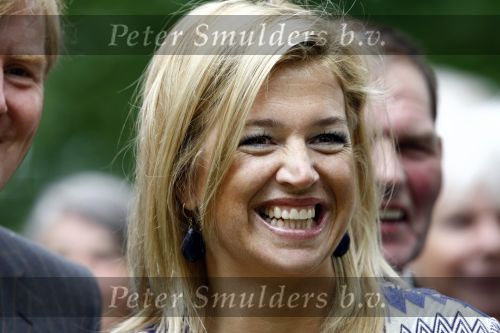 Wassenaar 31 mei 2008
Prinses Maxima en Prins Willem Alexander openen de beeldentuin bij het stadhuis van Wassenaar.
