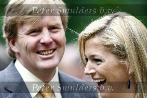Wassenaar 31 mei 2008
Prinses Maxima en Prins Willem Alexander openen de beeldentuin bij het stadhuis van Wassenaar.