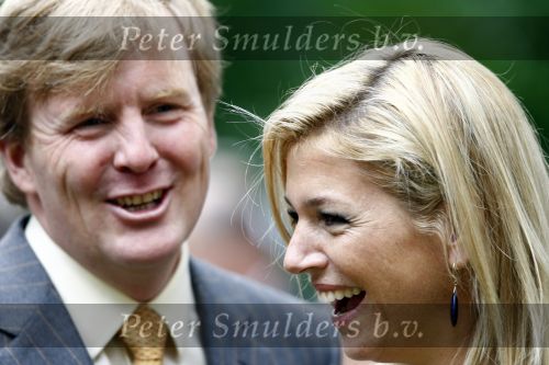 Wassenaar 31 mei 2008
Prinses Maxima en Prins Willem Alexander openen de beeldentuin bij het stadhuis van Wassenaar.