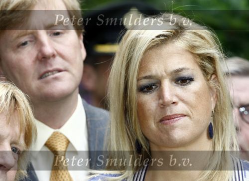 Wassenaar 31 mei 2008
Prinses Maxima en Prins Willem Alexander openen de beeldentuin bij het stadhuis van Wassenaar.