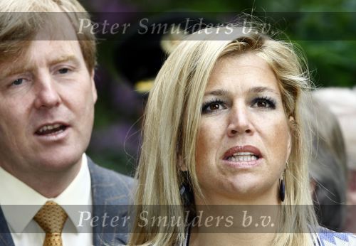 Wassenaar 31 mei 2008
Prinses Maxima en Prins Willem Alexander openen de beeldentuin bij het stadhuis van Wassenaar.