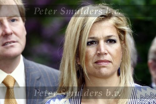 Wassenaar 31 mei 2008
Prinses Maxima en Prins Willem Alexander openen de beeldentuin bij het stadhuis van Wassenaar.