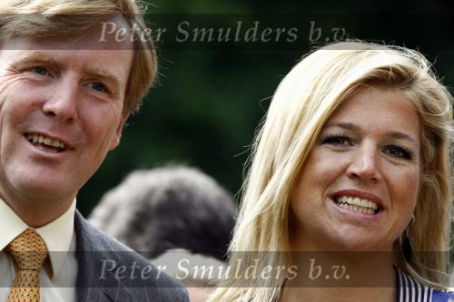 Wassenaar 31 mei 2008
Prinses Maxima en Prins Willem Alexander openen de beeldentuin bij het stadhuis van Wassenaar.