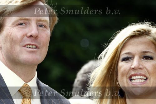 Wassenaar 31 mei 2008
Prinses Maxima en Prins Willem Alexander openen de beeldentuin bij het stadhuis van Wassenaar.