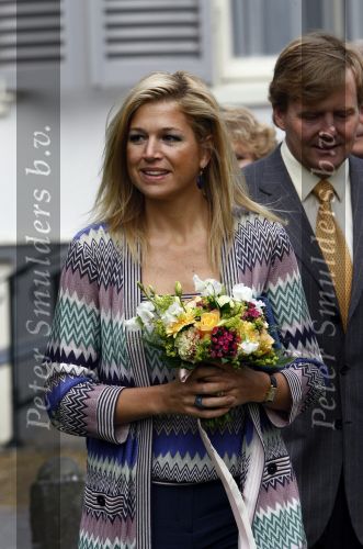 Wassenaar 31 mei 2008
Prinses Maxima en Prins Willem Alexander openen de beeldentuin bij het stadhuis van Wassenaar.