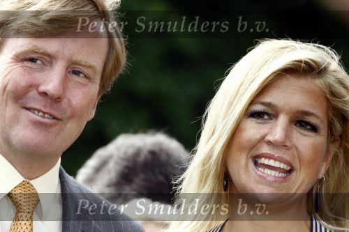 Wassenaar 31 mei 2008
Prinses Maxima en Prins Willem Alexander openen de beeldentuin bij het stadhuis van Wassenaar.