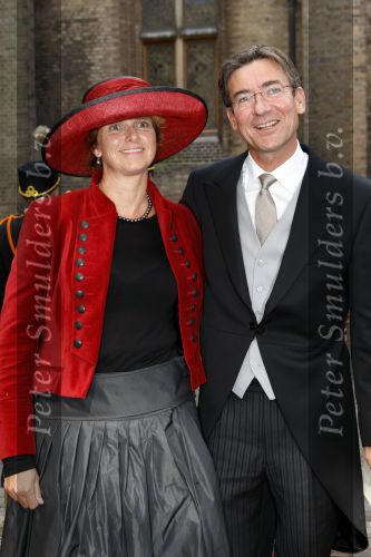 Den Haag 19 september 2007
Prinsjesdag op het binnenhof met de ministers en staatssecretaressen met hoedjes Maxim Verhagen met vrouw