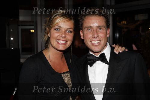 Amsterdam 19 decdember 2007
Sportman van het jaar verkiezing in de rai. Michael Boogerd met zijn vrouw Nerena