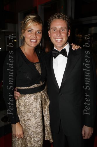 Amsterdam 19 decdember 2007
Sportman van het jaar verkiezing in de rai. Michael Boogerd met zijn vrouw Nerena