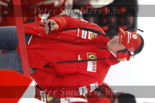 Barcelona 11 maart 2009
Michael Schumacher bij test van Ferrari formule 1 team.
Peter Smulders bv