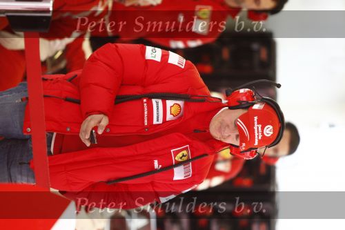 Barcelona 11 maart 2009
Michael Schumacher bij test van Ferrari formule 1 team.
Peter Smulders bv
