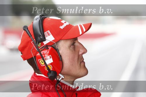 Barcelona 11 maart 2009
Michael Schumacher bij test van Ferrari formule 1 team.
Peter Smulders bv