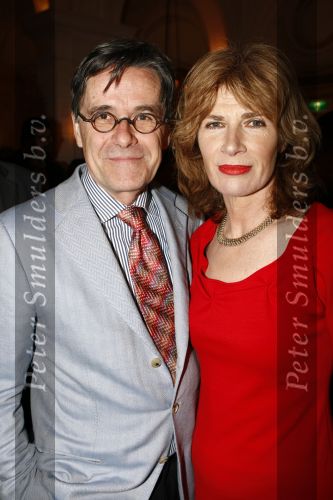 Amsterdam 16 maart 2008
Modeshow Frans Molenaar in het Amstel hotel. Mieke v d Weij met met man
Peter Smulders bv