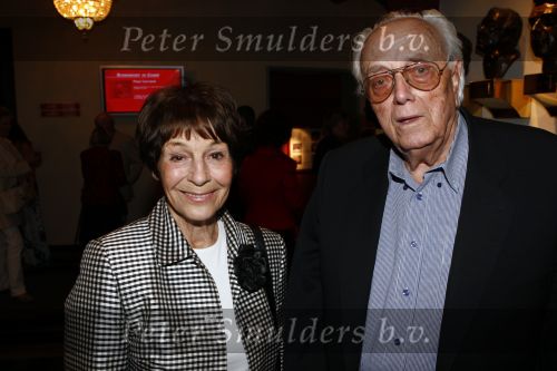 Amsterdam 16 juli 2008
Premiere Bolshoi Ballet in Carre. 
Mies Bouwman met man Leen Timp