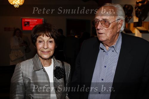 Amsterdam 16 juli 2008
Premiere Bolshoi Ballet in Carre. 
Mies Bouwman met man Leen Timp