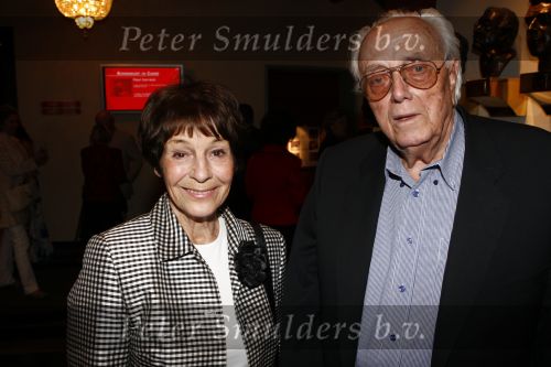 Amsterdam 16 juli 2008
Premiere Bolshoi Ballet in Carre. 
Mies Bouwman met man Leen Timp