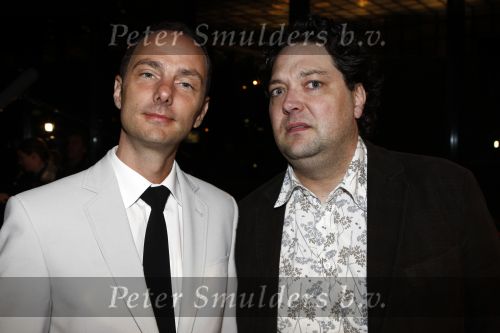 Hilversum 28 januari 2008
Uitreiking van de gouden beelden in het gebouw van beeld en geluid. Mike en Thomas (l) Mike Bodde en Thomas v Luyn