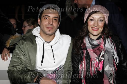 Amsterdam 31 januari 2009
Miryanna v Reeden met haar argentijnse vriend Gustavo bij modeshow van Addy v d Krommenacker.
Peter Smulders bv
