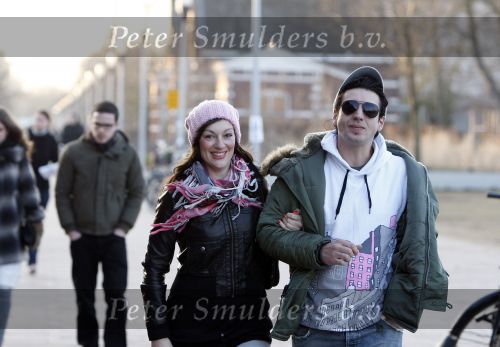 Amsterdam 31 januari 2009
Miryanna v Reeden met haar argentijnse vriend Gustavo bij modeshow van Addy v d Krommenacker.
Peter Smulders bv
