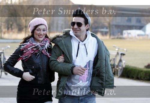 Amsterdam 31 januari 2009
Miryanna v Reeden met haar argentijnse vriend Gustavo bij modeshow van Addy v d Krommenacker.
Peter Smulders bv