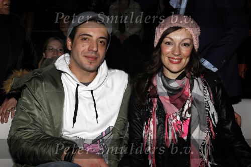 Amsterdam 31 januari 2009
Miryanna v Reeden met haar argentijnse vriend Gustavo bij modeshow van Addy v d Krommenacker.
Peter Smulders bv