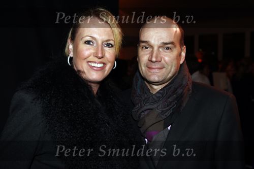 Amsterdam 28 januari 2008
Modeshow van oa Simone v Trojen op de amsterdam fashion week. Monique Collignon met man Hennie