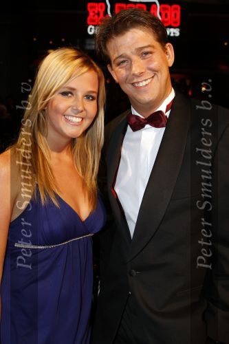 Amsterdam 19 november 2007
Premiere van de scheepsjongens van de bontekoe in tuschinski.  Monique Smit met Aloys Buys