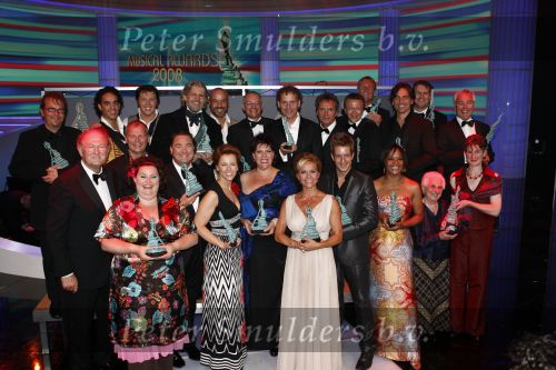 Hilversum 2 juni 2008
Uitreiking musical awards in studio 22. alle prijswinnaars oa Ruth Jacoth Mariska v Kolck Jamai Loman Rene v Kooten Alex Klaassen Hennie Vrienten Freek Bartels e.a.
Peter Smulders bv
