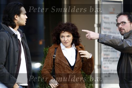 Amsterdam 12 februari 2008
Mylene de la Haye met Regilio Tuur op vespa scooter op de pc hooftstraat.
Peter Smulders bv