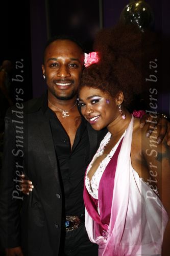 Aalsmeer 15 mei 2009
Dancing with the stars in de studio\'s in Aalsmeer. Nathalie Makoma met vriend
Peter Smulders bv
