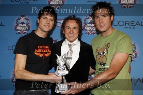 Amsterdam 27 oktober 2007
Uitreiking tmf awards in de heineken music hall. Marco Borsato met Nick en Simon