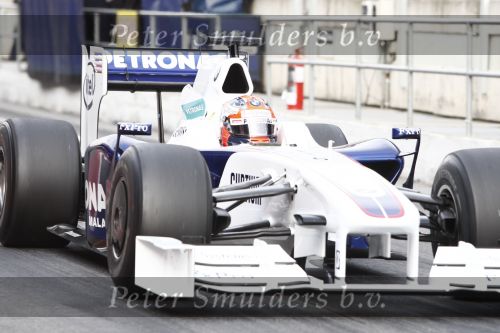Barcelona 11 maart 2009
Test dag voor de formule 1 teams op het circuit van Barcelona. Nico  Rosberg voor het BMW Williams team
Peter Smulders bv