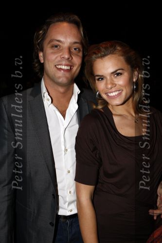 Amsterdam 23 januari 2008
Modeshow Blue Blood tijdens amsterdam fashion week. Nicolette v Dam met vriend Bas Smit