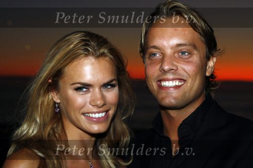Noordwijk 29 augustus 2008
Nicolette v Dam en vriend Bas Smit bij miljonair summer fair war ze gekozen werd tot most invited person.
