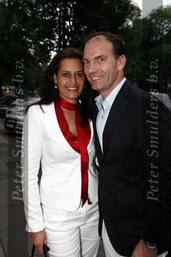 Amsterdam 31 mei 2008
Prins Maurits en Prinses Marilene vrieren hun 10 jarig huwelijksfeest in de supper Club. 
Noud v d Boer met vrouw