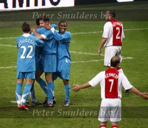 Amsterdam, 30 Januari 2008 Kompetitiewedstrijd AJAX-PSV, eindstand 0-2
Seizoen 2007/2008
Otman Bakkal heeft AJAX de genadeslag toegediend door 0-2 te scoren