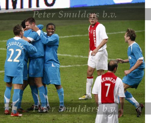 Amsterdam, 30 Januari 2008 Kompetitiewedstrijd AJAX-PSV, eindstand 0-2
Seizoen 2007/2008
Otman Bakkal heeft AJAX de genadeslag toegediend door 0-2 te scoren