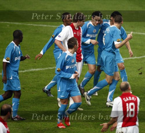 Amsterdam, 30 Januari 2008 Kompetitiewedstrijd AJAX-PSV, eindstand 0-2
Seizoen 2007/2008
Otman Bakkal heeft AJAX de genadeslag toegediend door 0-2 te scoren