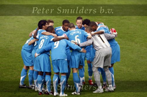 Amsterdam, 30 Januari 2008 Kompetitiewedstrijd AJAX-PSV, eindstand 0-2
Seizoen 2007/2008
Groepsgevoel bij PSV voor aanvang van de wedstrijd