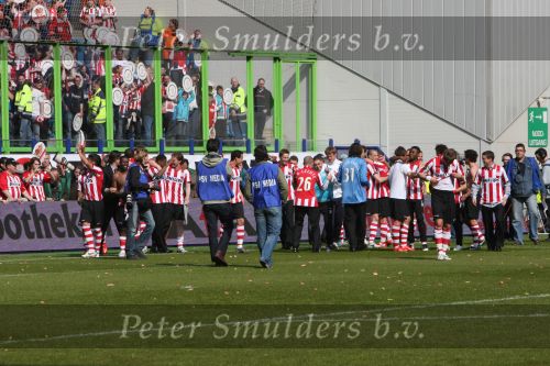 Arnhem, 20 April 2008 Kompetitiewedstrijd Vitesse-PSV, eindstand 0-1 Seizoen 2007/2008
PSV Landskampioen en wordt er dus feest gevierd